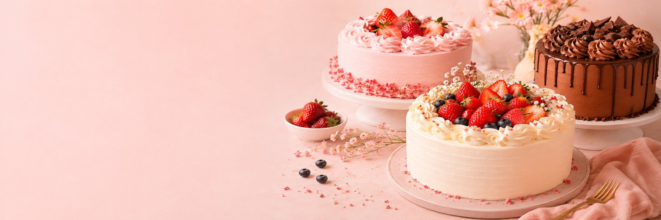 Freshly baked Cakes