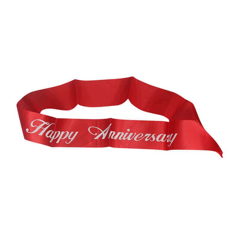 Anniversary Sash Red