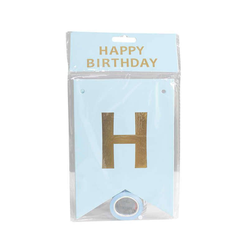 Birthday Banner in Baby Blue