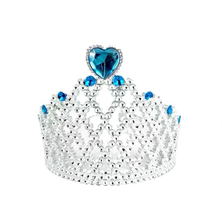Blue heart birthday crown
