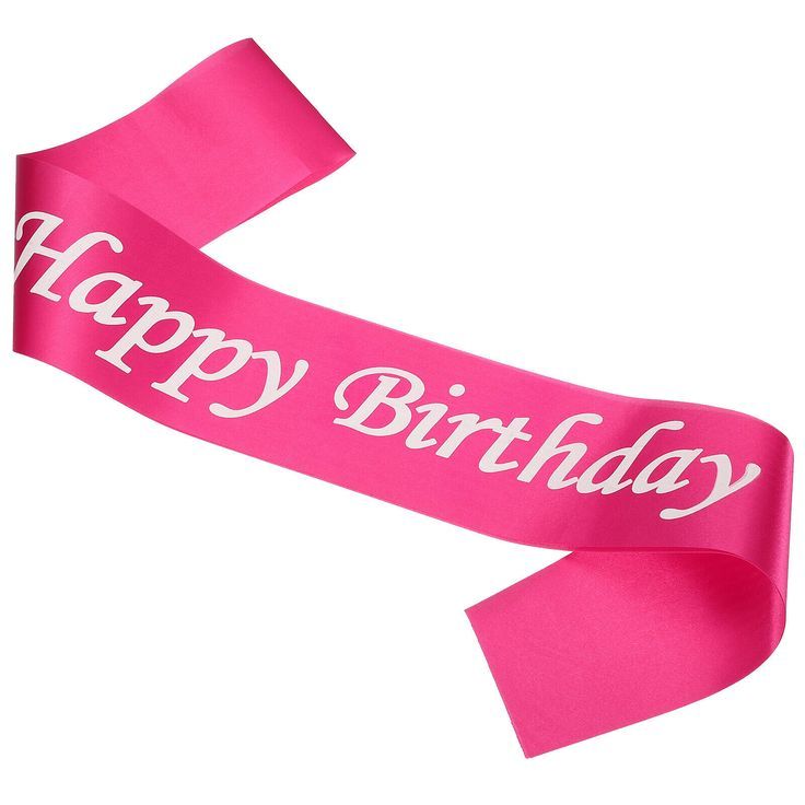 Hot Pink Birthday Sash