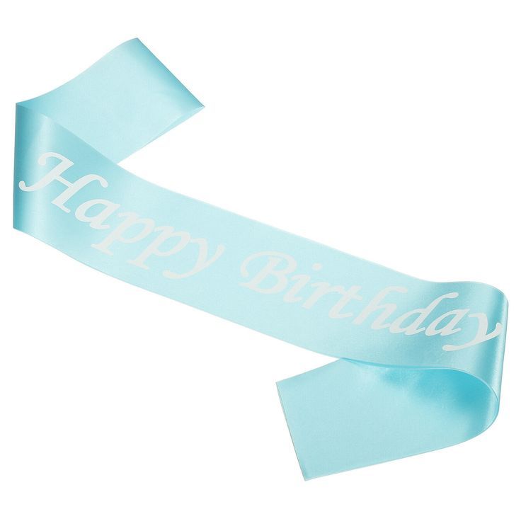 Blue Birthday Sash