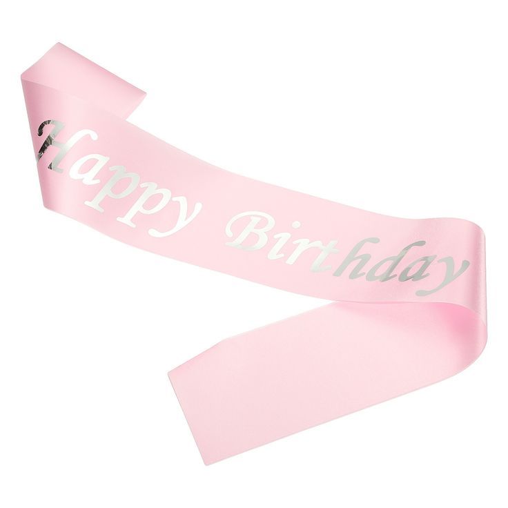 Pink Birthday Sash