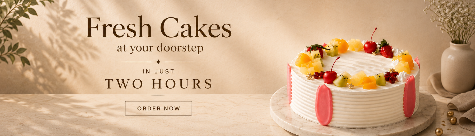 Fresh Cakes at your doorsteps in just 2 hrs