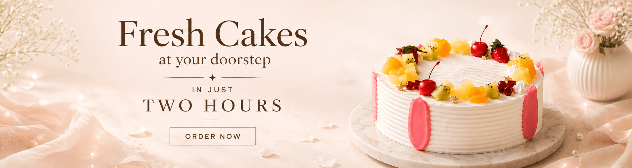 Fresh Cakes at your doorsteps in just 2 hrs