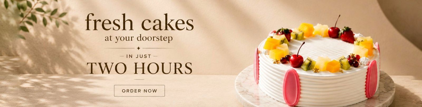 Fresh Cakes at your doorsteps in just 2 hrs