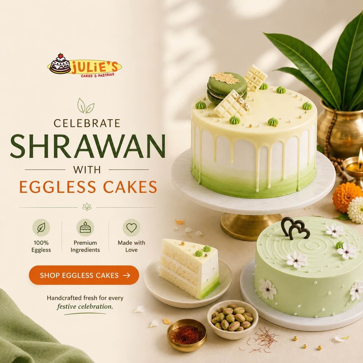 Shrawan Eggless Cake