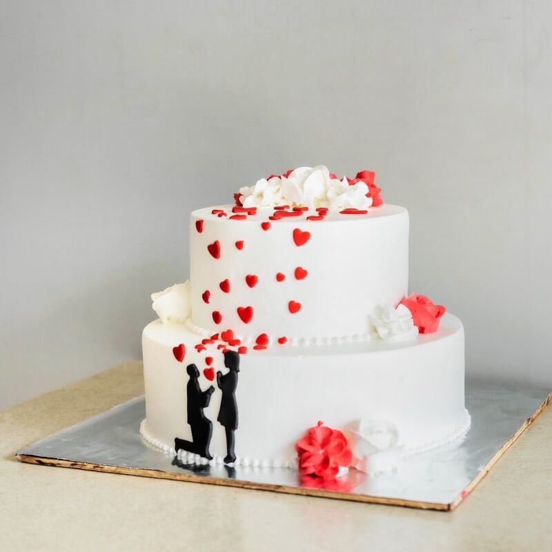 Variety of Wedding Cakes with different flavors and toppings.