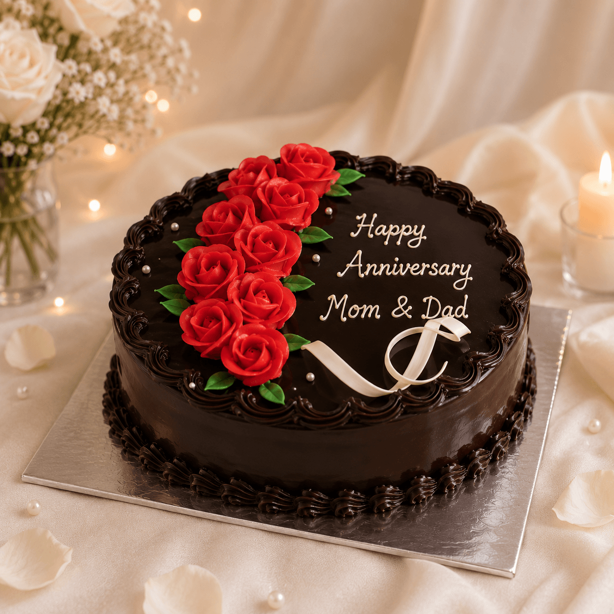 Anniversary Cake for Mom & Dad