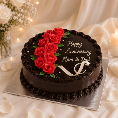 Anniversary Cake for Mom & Dad