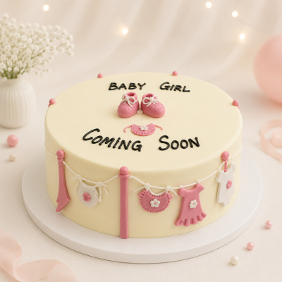 Baby Shower Cake for Girl