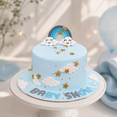 Celestial Baby Bliss Cake