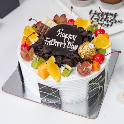 Chocolate Fruit Delight Cake