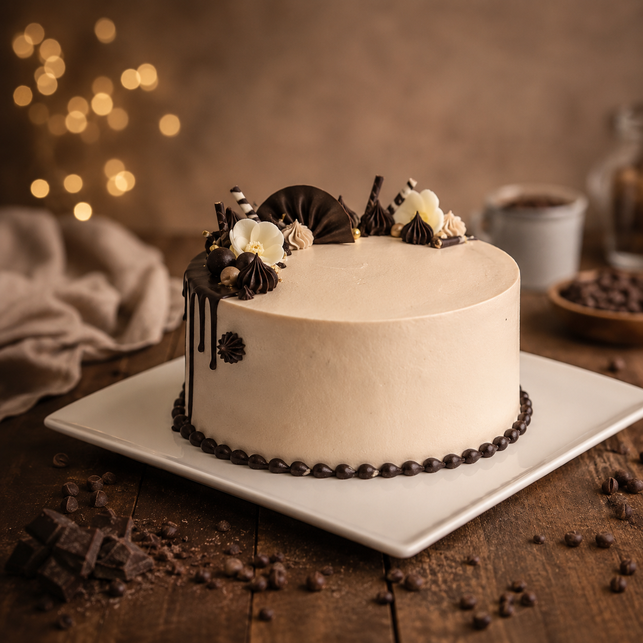Rich Chocolate Mocha Cake