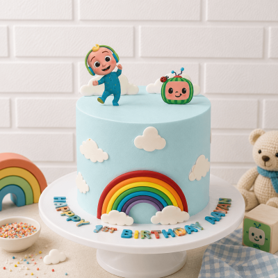 Coco Melon Themed Cake