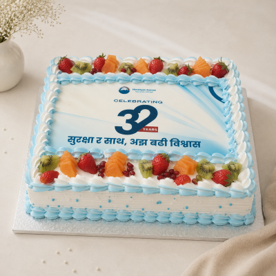 Corporate logo print cake