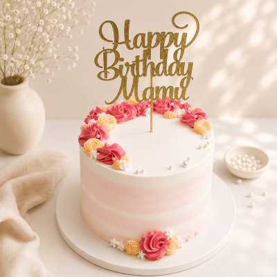 Customized Flower Birthday Cake