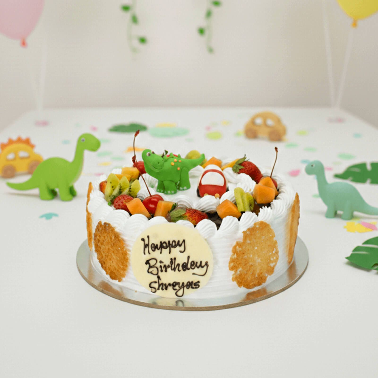Dino Theme Birthday Cake for Kids