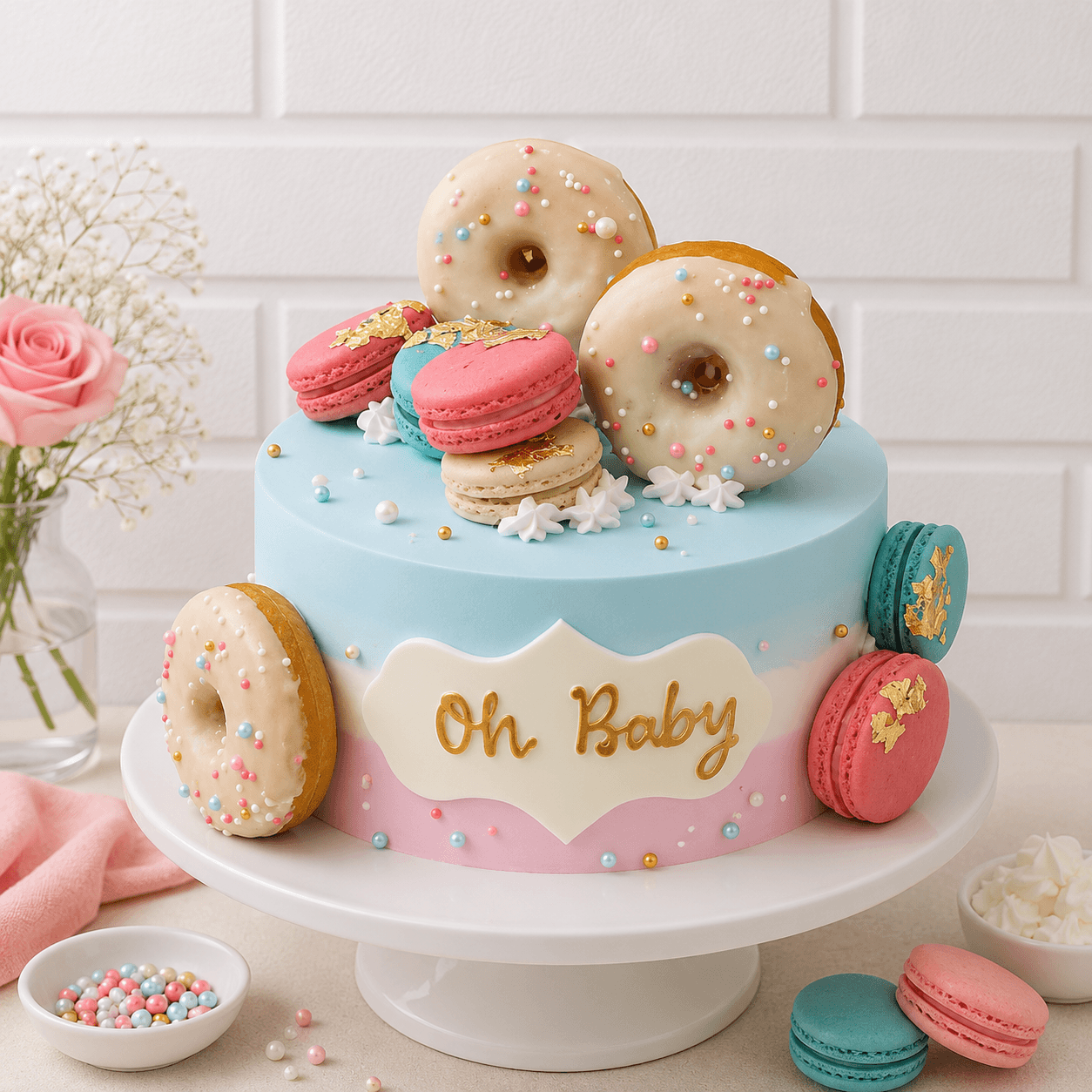 Doughnut Drip Cake