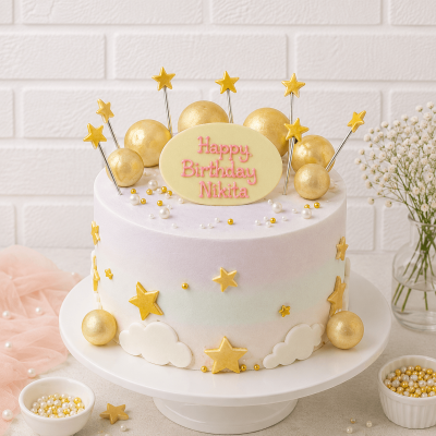 Dreamy One Tier Cake