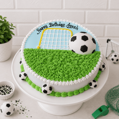 Football Themed Customized Cake