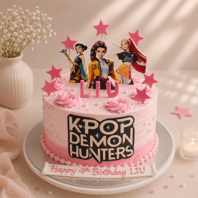 K-Pop Demon Hunters Birthday Cake