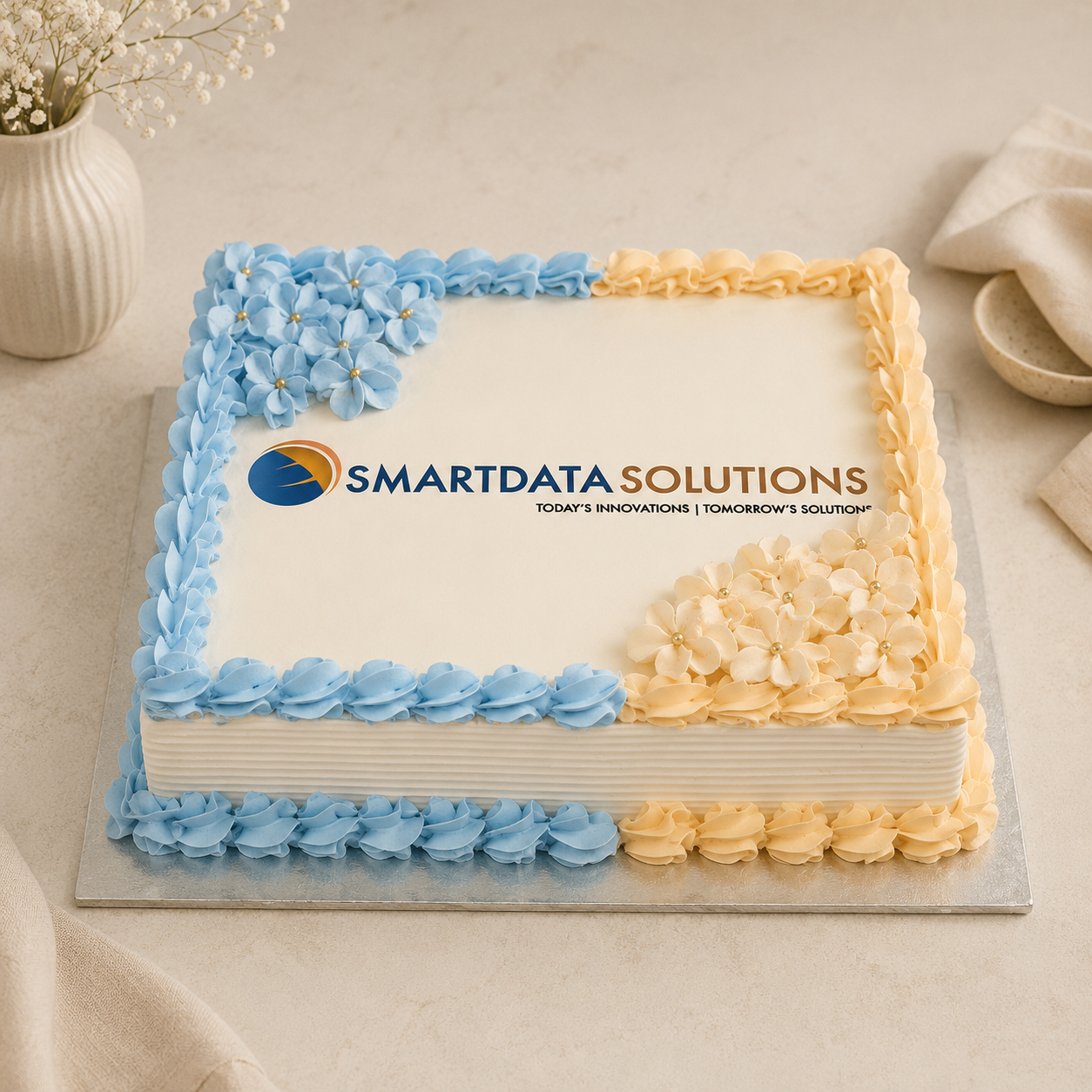 Logo Print Cake