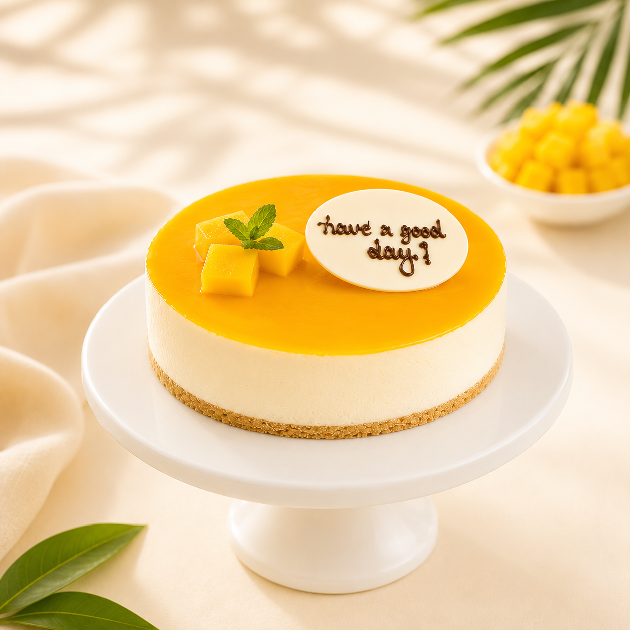 Mango cheesecake