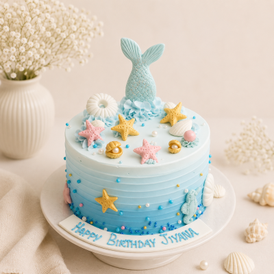 Mermaid Themed Customized Cake