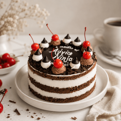 Naked Black Forest Cake – Topped with Juicy Cherry Bliss