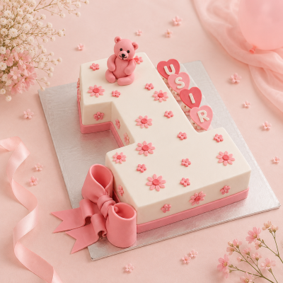Number One Shape Cake