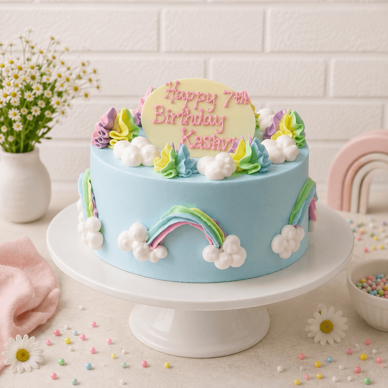 Pastel Customized Cake