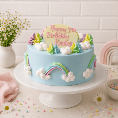 Pastel Customized Cake