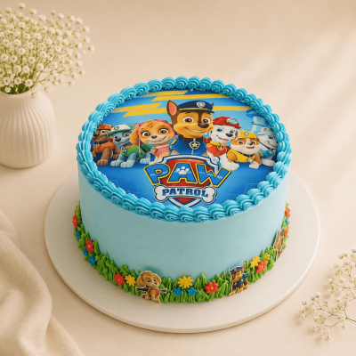 Paw Patrol Print Cake