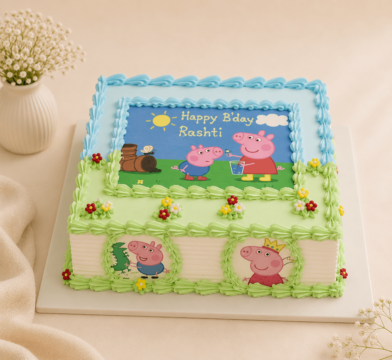 Peppa Pig Print Cake