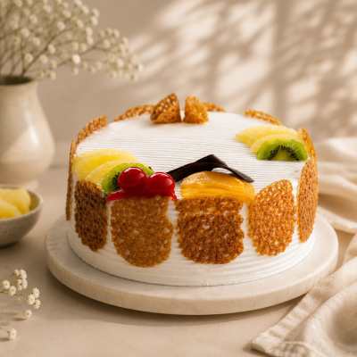 Pineapple Cake for a Birthday Celebration