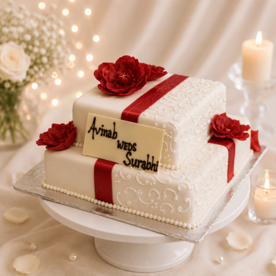 Premium Two Tier Wedding Cake