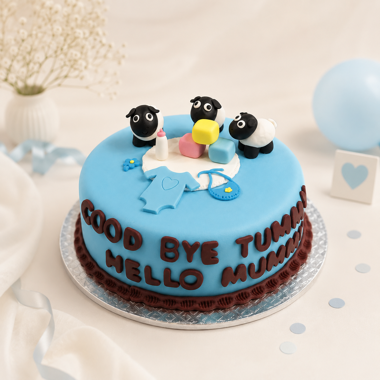 Shaun the Sheep Baby Shower Cake