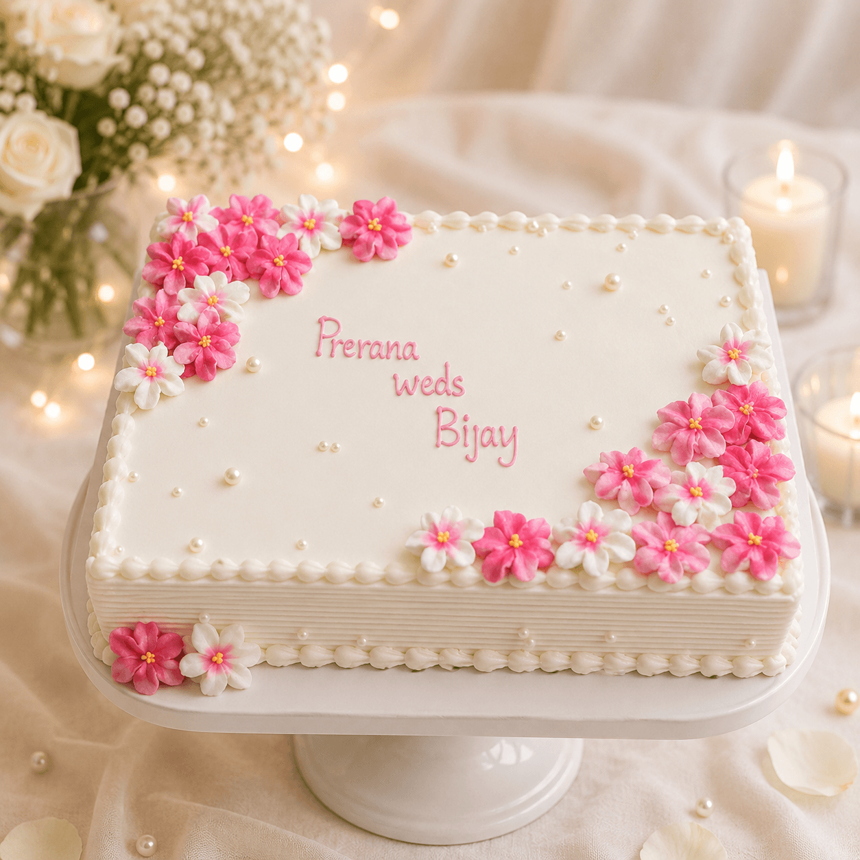 Simple Wedding Cake