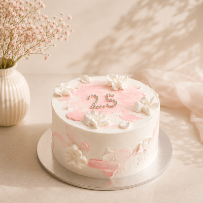 Soft Petal Flurry Cake