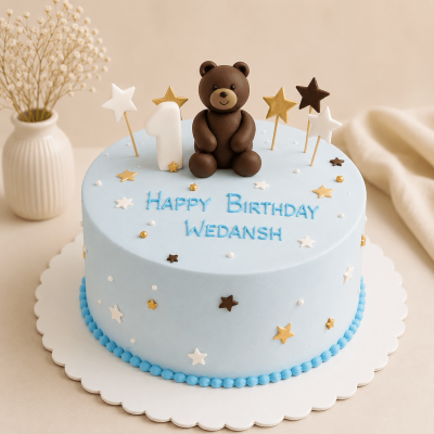 Teddy Bear Themed Customized Cake