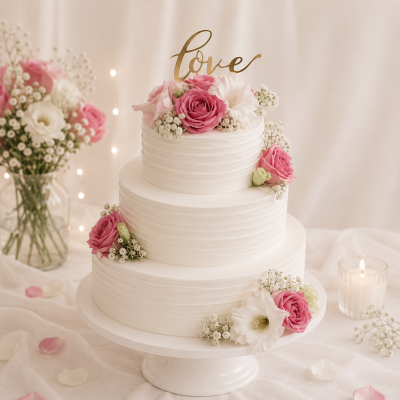 Three Tier Wedding Cake