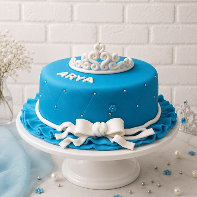 Tiara Fondant Cake
