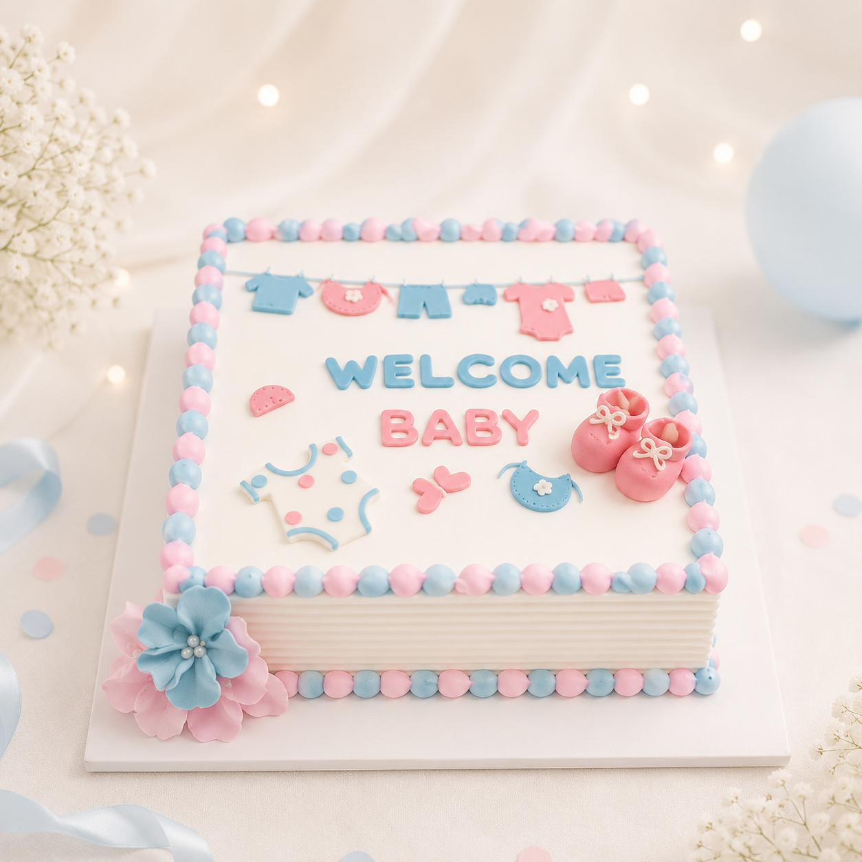Welcome Baby Shower Cake