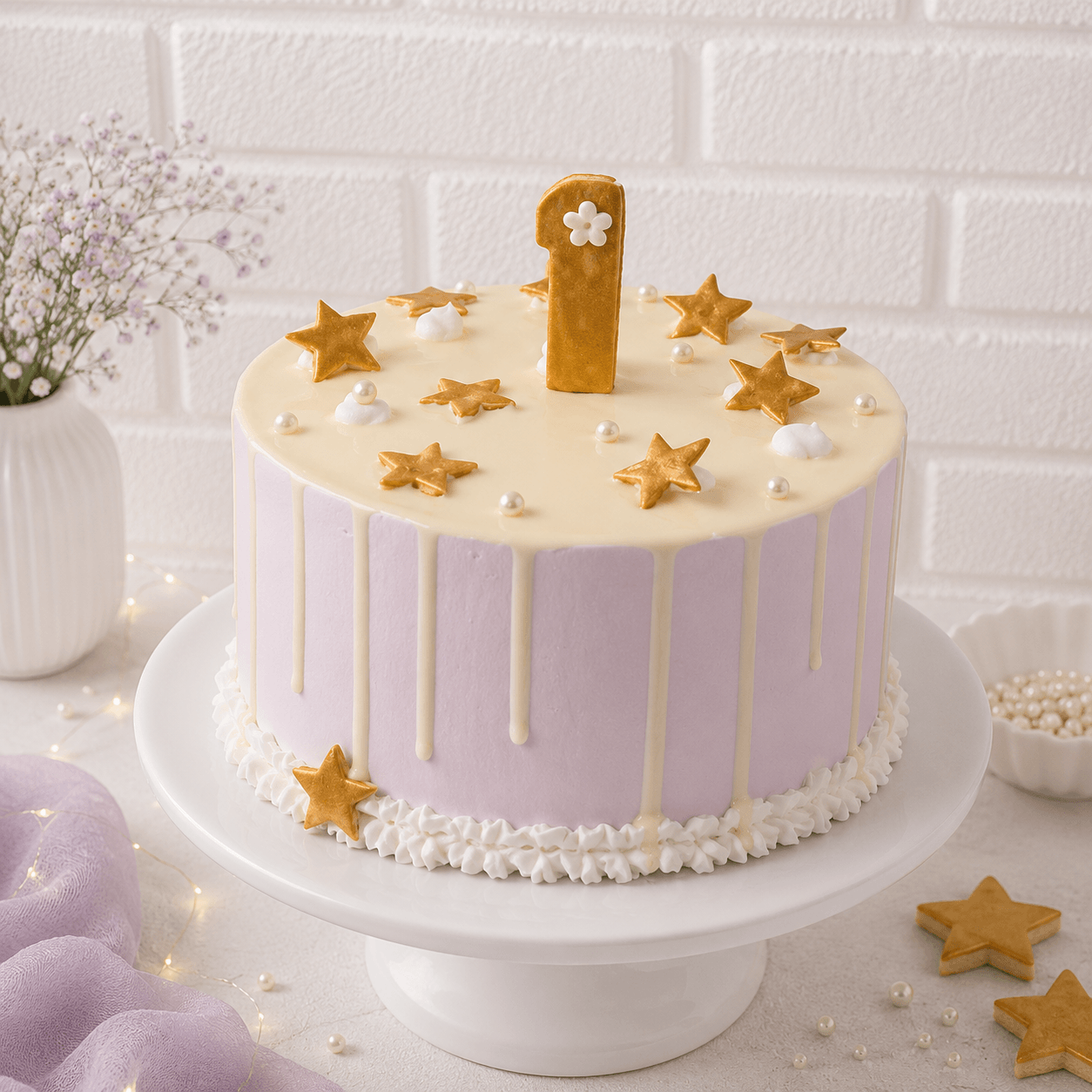 White Chocolate Drip Cake