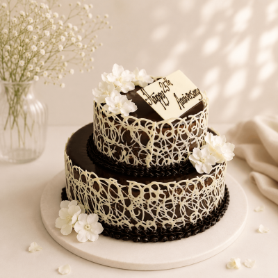 White Chocolate Wrap Cake